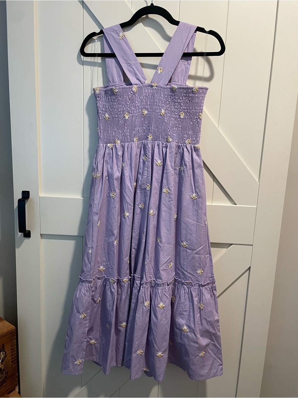 Listicle Light Lavender Floral Embroidered Sundress - Picture 2 of 3